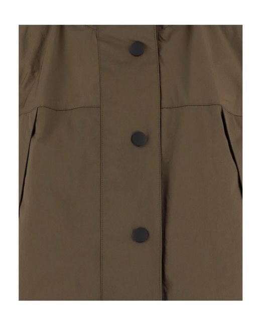 Burberry Green Norwood Logo Hooded Jacket