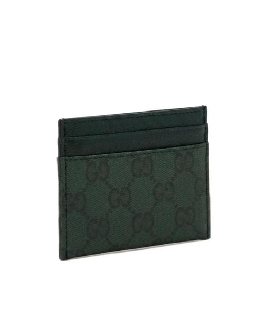 Gucci Green Essence Classic Card Case for men