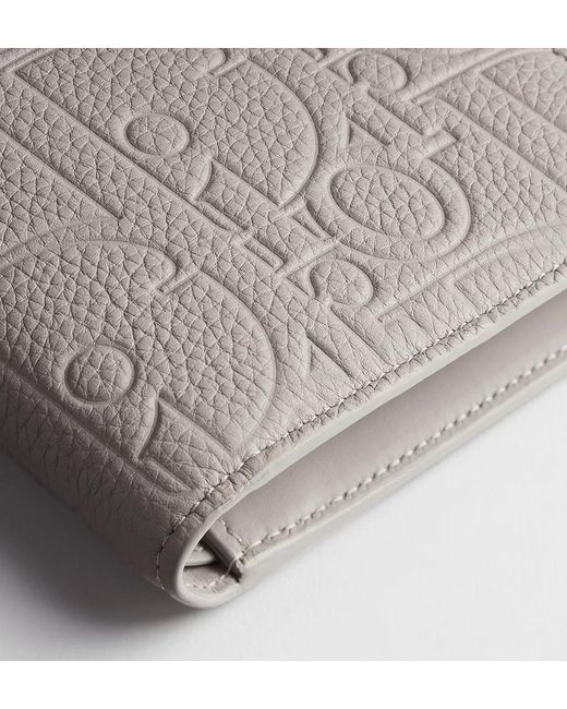 Dior Gray Wallet With Coin Pocket for men
