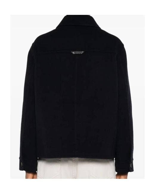 Brunello Cucinelli Black Single-Breasted Blazer