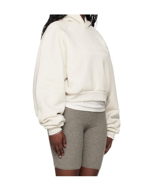 Fear Of God White Embossed 90S Raglan Hoodie