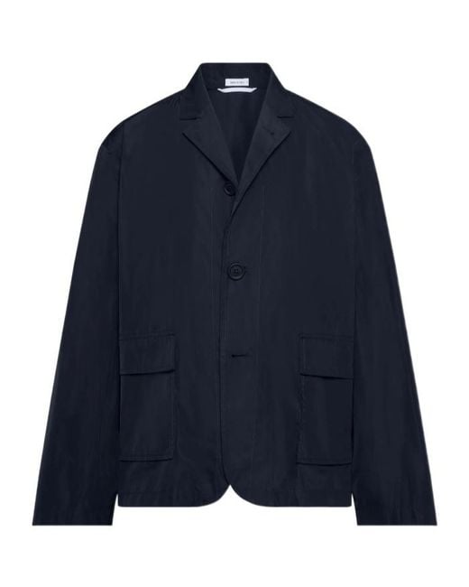 Thom Browne Blue Light Memory Tech Packable Sportcoat for men