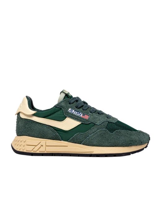 Autry Green Reelwind Lace-Up Sneakers for men