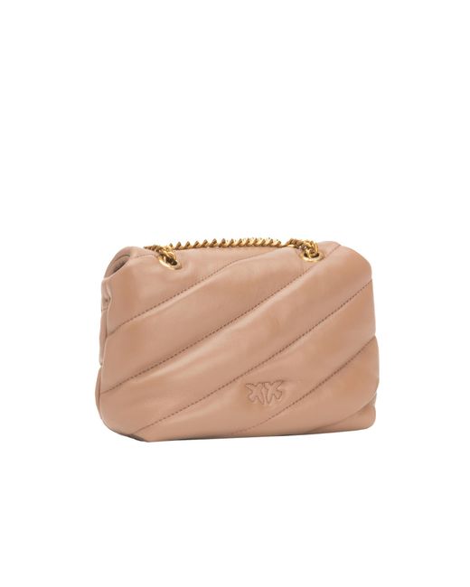 Pinko Pink Love Baby Puff Quilted Crossbody Bag