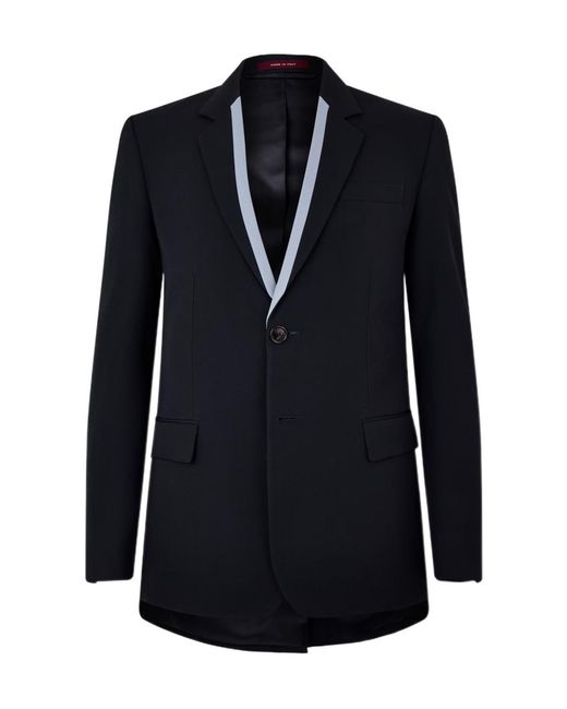 Gucci Blue Single Breasted Contrast Color Blazer for men