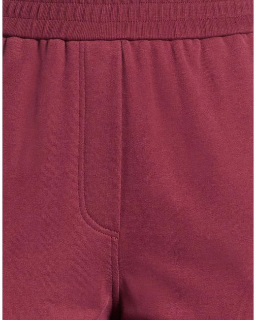 Brunello Cucinelli Red Solid-Color Sportswear Pants