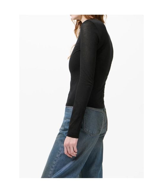 Our Legacy Black Super Slim Long-Sleeve Knitted Top