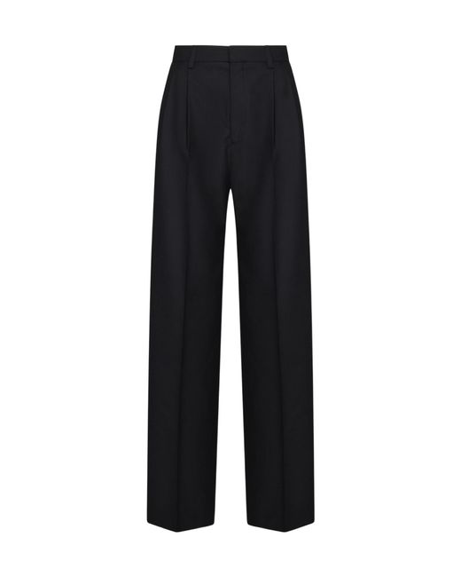 Filippa K Black Darcey Wool Trousers