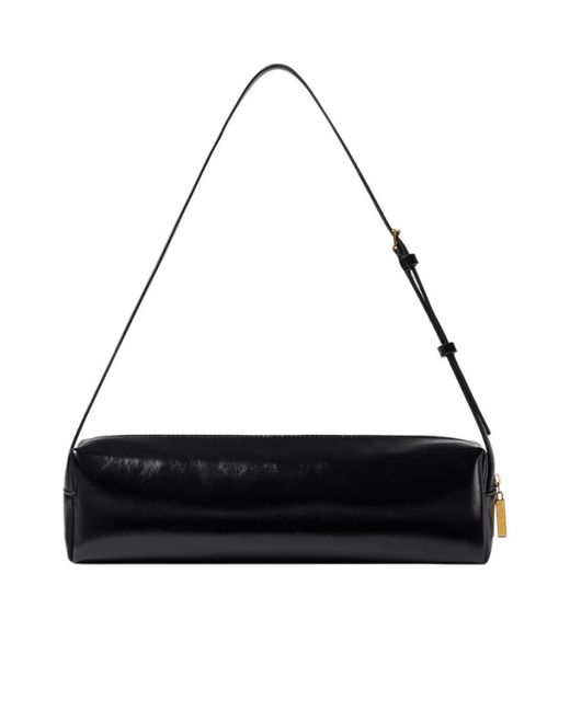 Khaite Black Kye Logo Stamp Shoulder Bag
