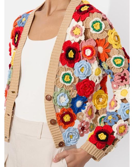 Alice + Olivia White Bradley Cardigan