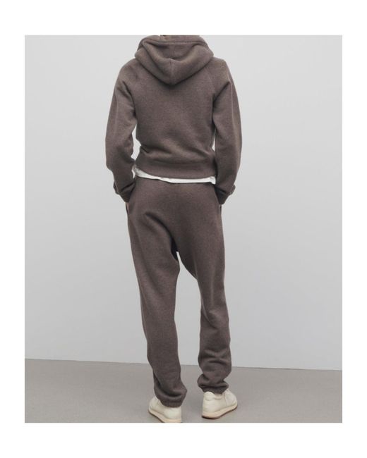 The Row Gray Teo Drawstring Sweatpants