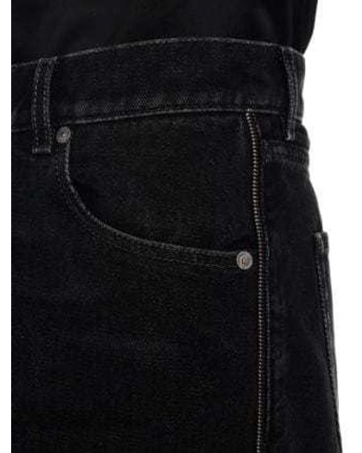 Off-White c/o Virgil Abloh Black Zip-Trim Loose-Fit Jeans for men