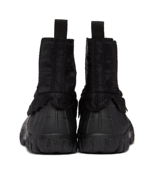 CECILIE BAHNSEN Black Panelled Ankle Boots
