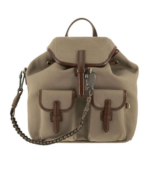Weekend by Maxmara Brown Wkapopoli Drawstring Backpack