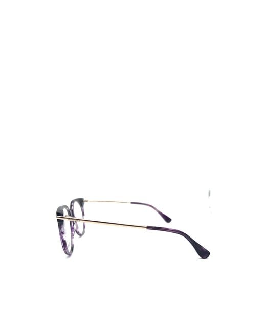 Max Mara White Round Frame Glasses