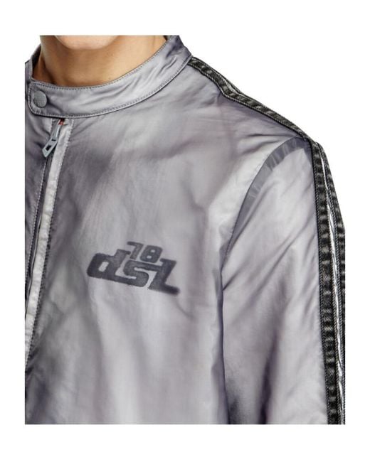 DIESEL Gray J-Pop Light Jacket for men