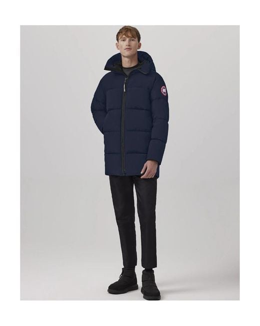 Canada Goose Blue Zip-Up Padded Down Jacket for men