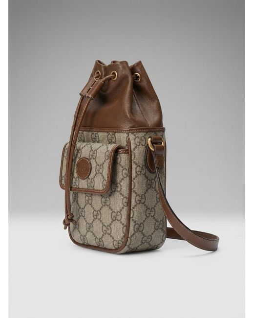 Gucci Green Small Gg-Canvas Shoulder Bag