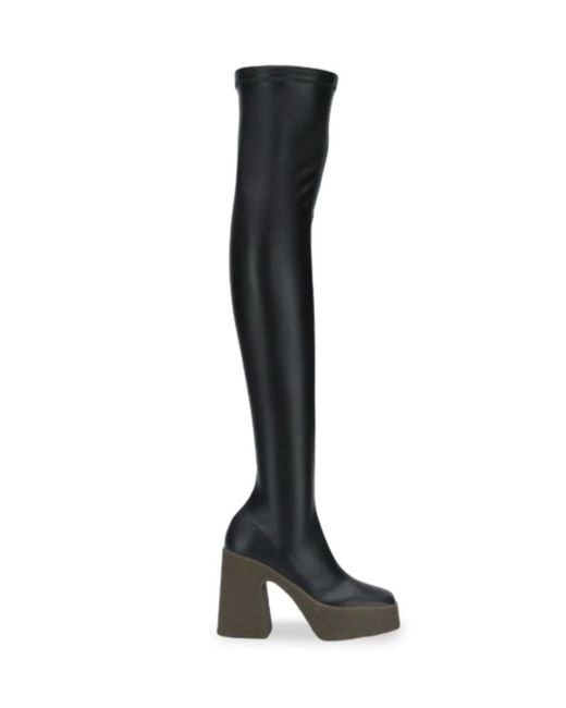 Stella McCartney Black Over Knee Boots