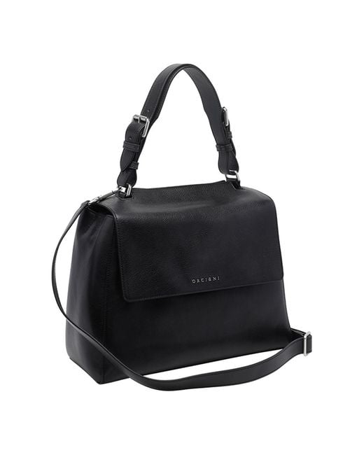 Orciani Black Top-Handle Shoulder Bag