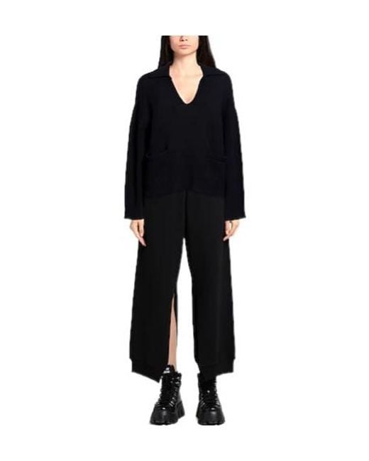 Rag & Bone Black Minimal Wool Knit Sweater