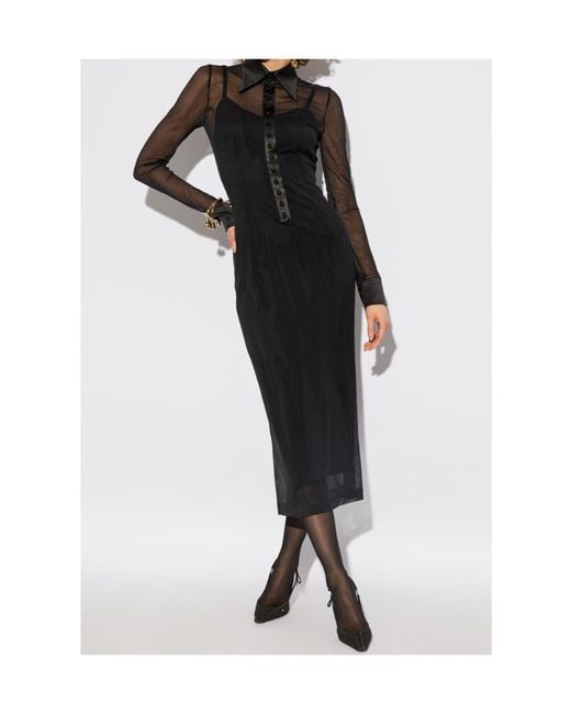Dolce & Gabbana Black Shirt Dresses