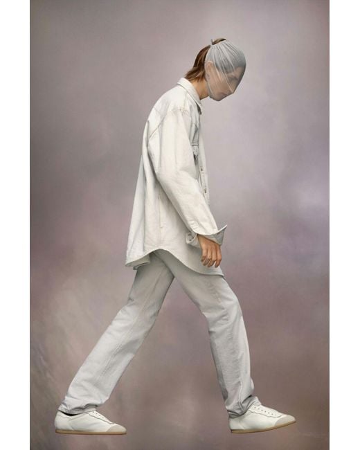 Maison Margiela White Buttoned Overshirt Jacket