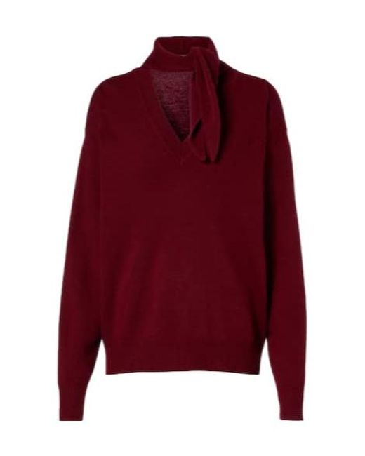 Plan C Red Wool And Cashmere Sweater