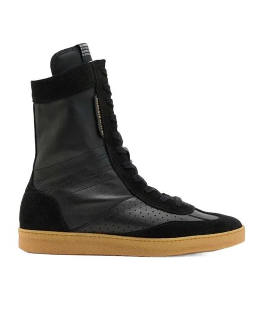 AllSaints Black Leather Sneakers
