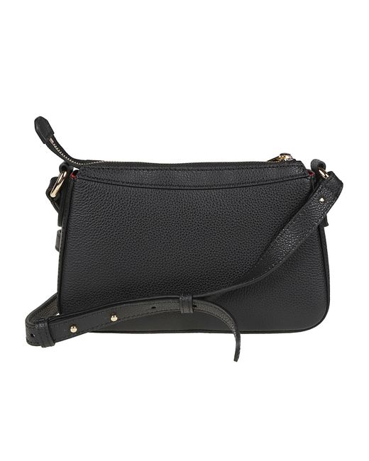 Lancel Black Zippered Shoulder Bag