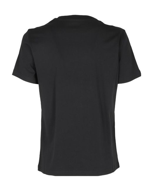 Moschino Black Teddy-Logo Print Organic Cotton T-Shirt