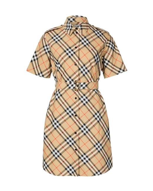 Burberry Natural Check Shirt Dress