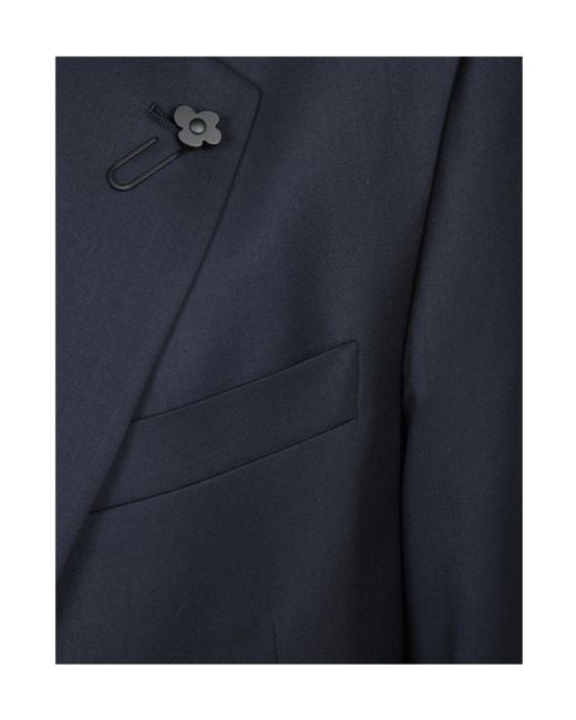 Lardini Blue Single-Breasted Tailored Blazer for men