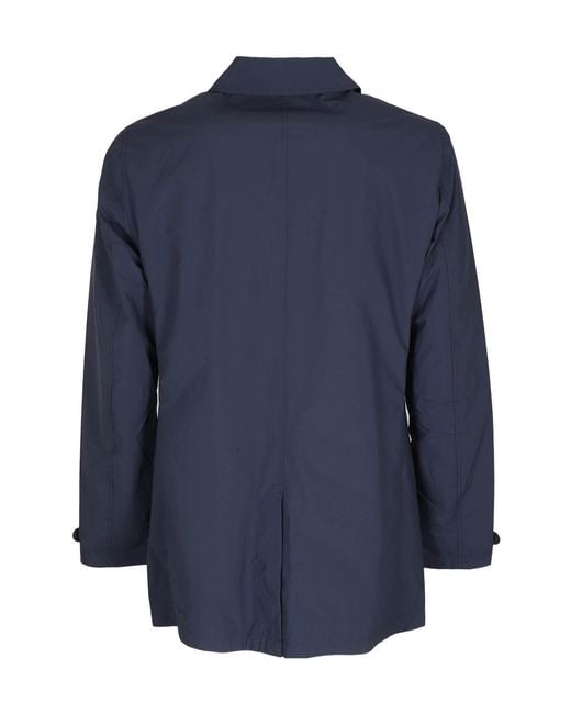 Save The Duck Blue Single-Breasted Coat for men