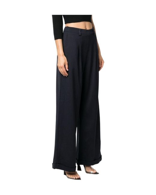 Forte_forte Black Wide-Leg Casual Trousers