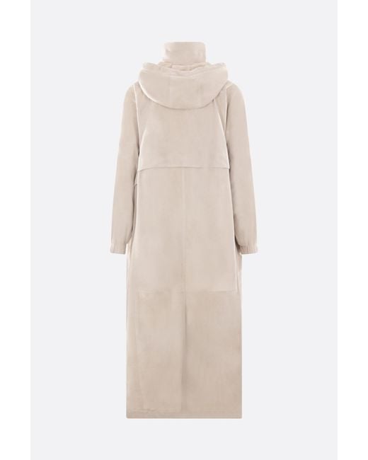 Brunello Cucinelli Natural Monile Long Jacket