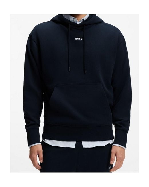 Boss Blue Hooded Track Pants Set (Set Of Two) for men