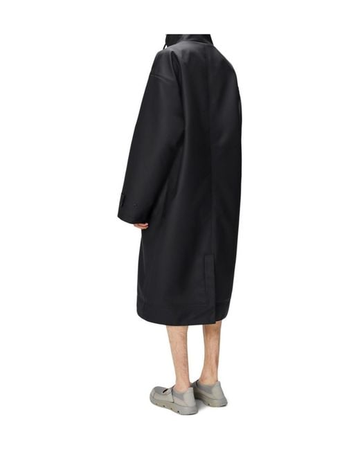 Rains Black Vision Longer Jacket for men