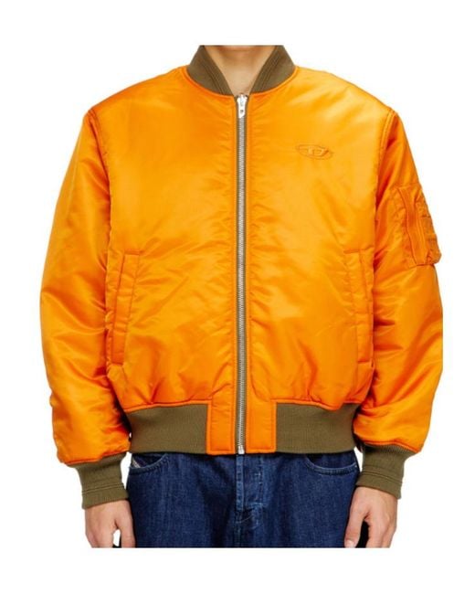 DIESEL Green W-Type-D1 Padded Bomber Jacket for men