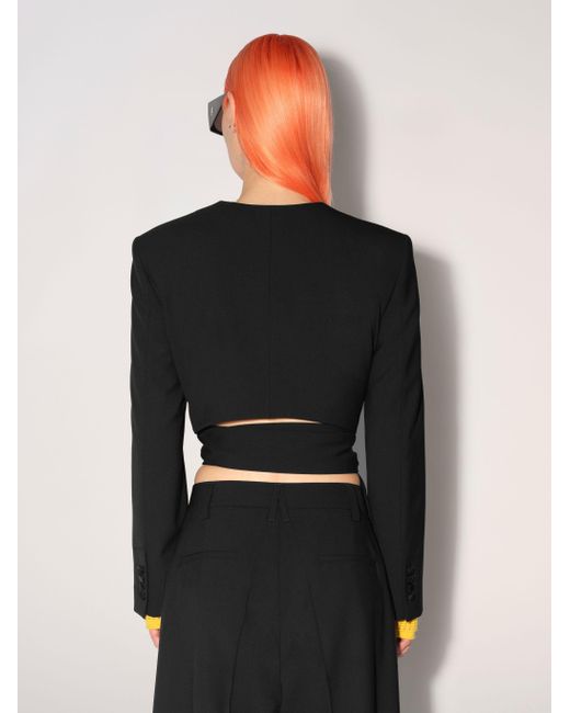 Ambush Black Waist Tie Blazer