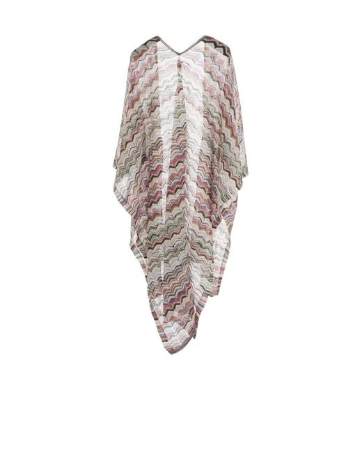 Missoni White Patterned Shawl