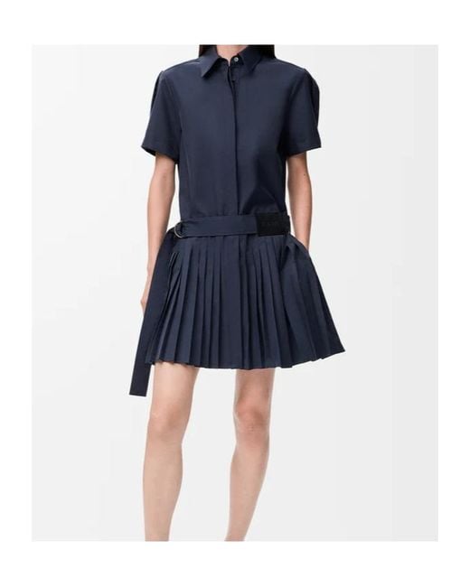 Loewe Blue Pleated Dress