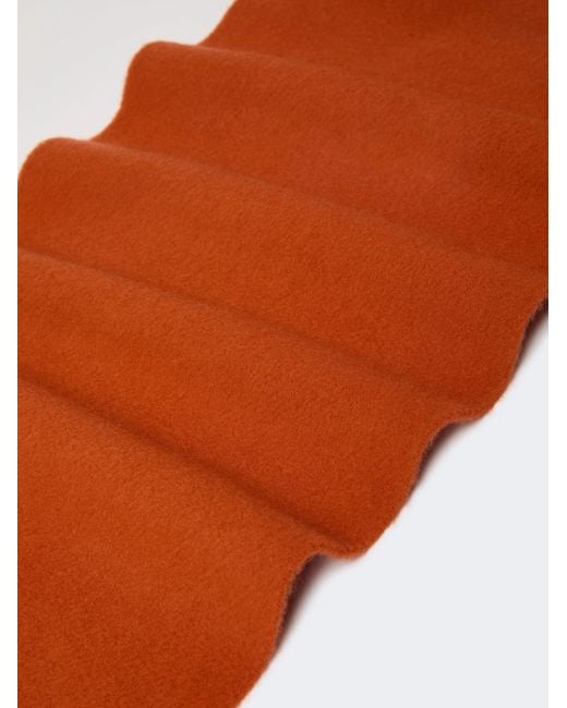 Max Mara Orange Tassel Scarf