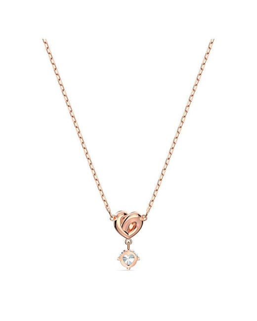 Swarovski White Lifelong Heart Chain Pendant