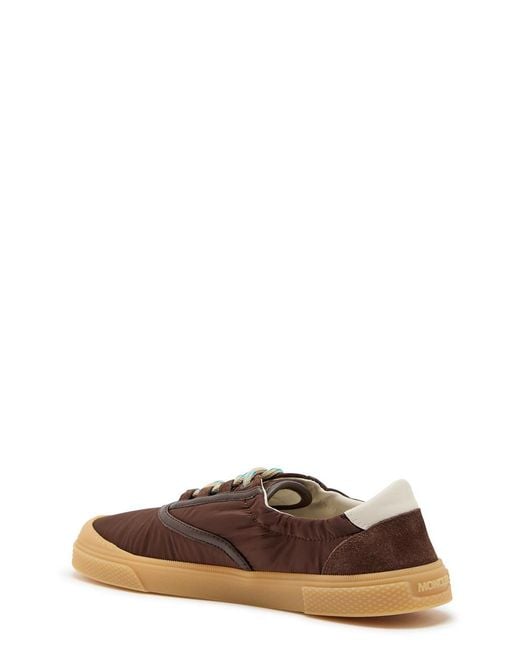 Moncler Brown Vera Leisure Panelled Nylon Sneakers