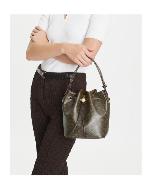 Tory Burch Multicolor T Monogram Bucket Bag