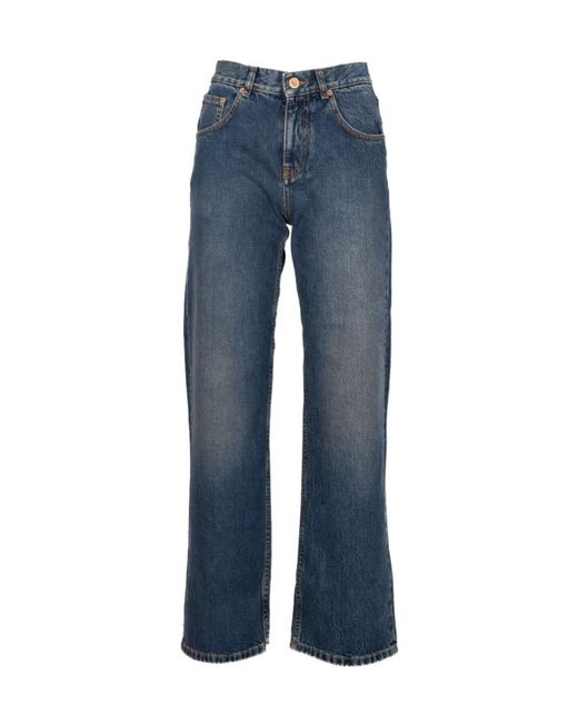 Aspesi Blue Faded Detail Jeans