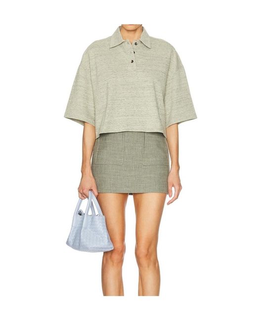 Bottega Veneta Natural Polo Shirt With Lapel Short Sleeve