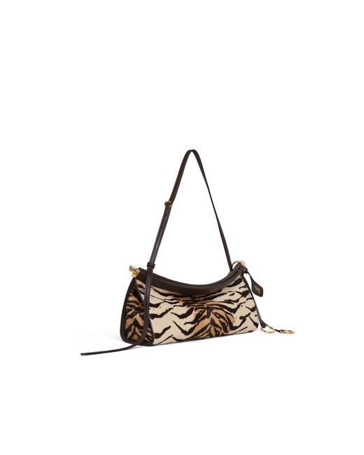 Alaïa Metallic Alaïa Le Click East West Medium Shoulder Bag