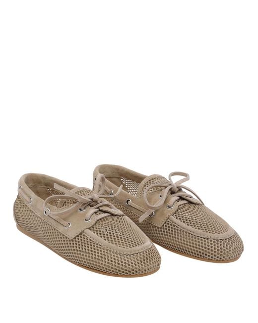 Miu Miu Brown Mesh Loafers